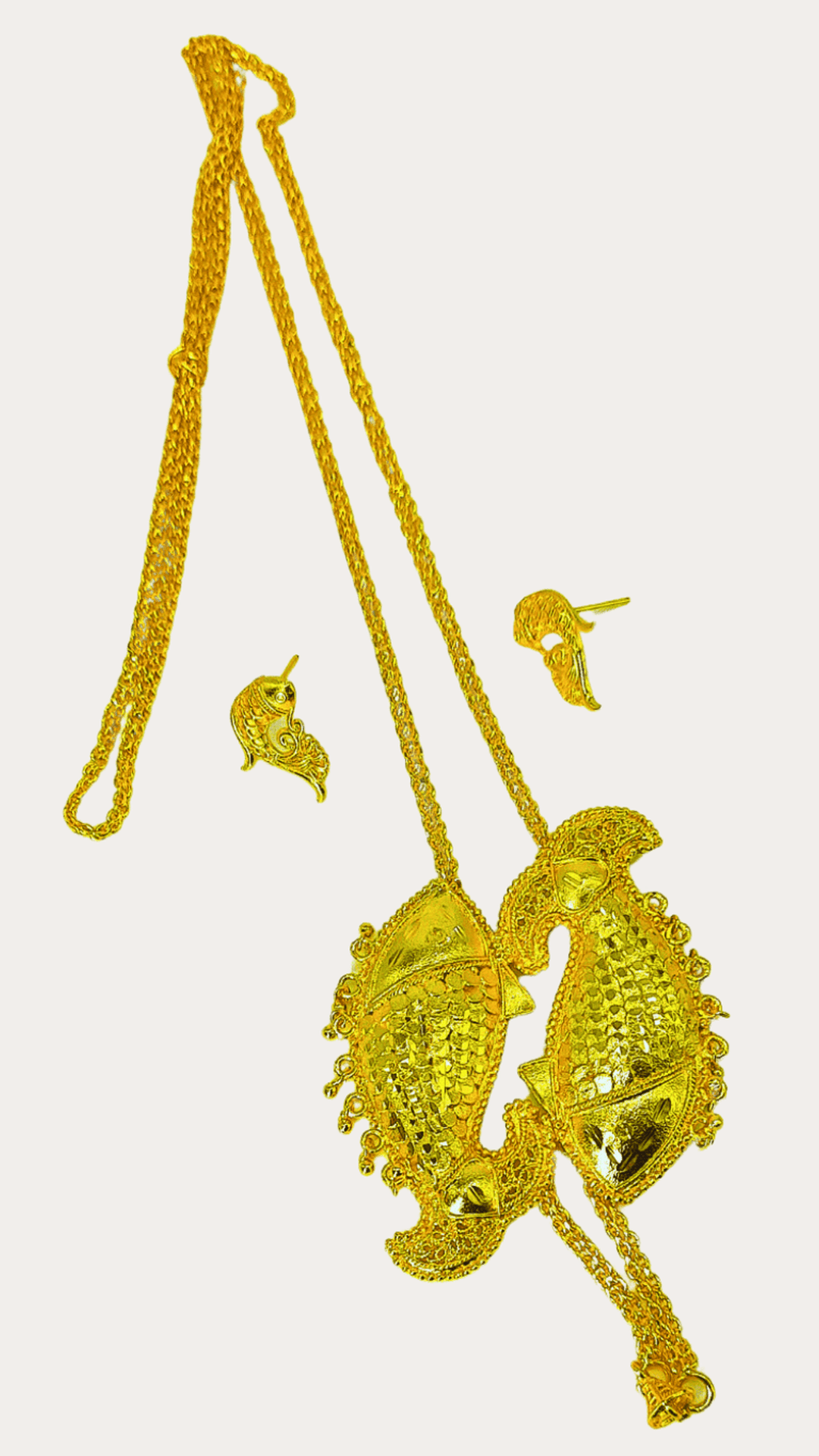 Gold Plated Fish Tie Chain