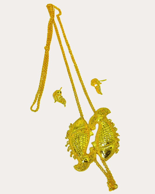 Gold Plated Fish Tie Chain