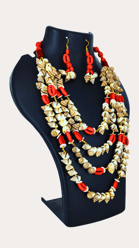 Beads Lyrd Sea Shell Necklace Set