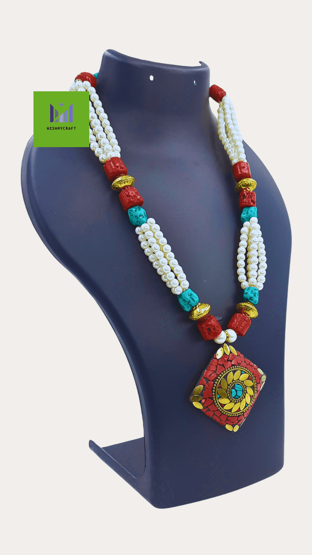 Tibetian Pearl Beads Necklace For Woman