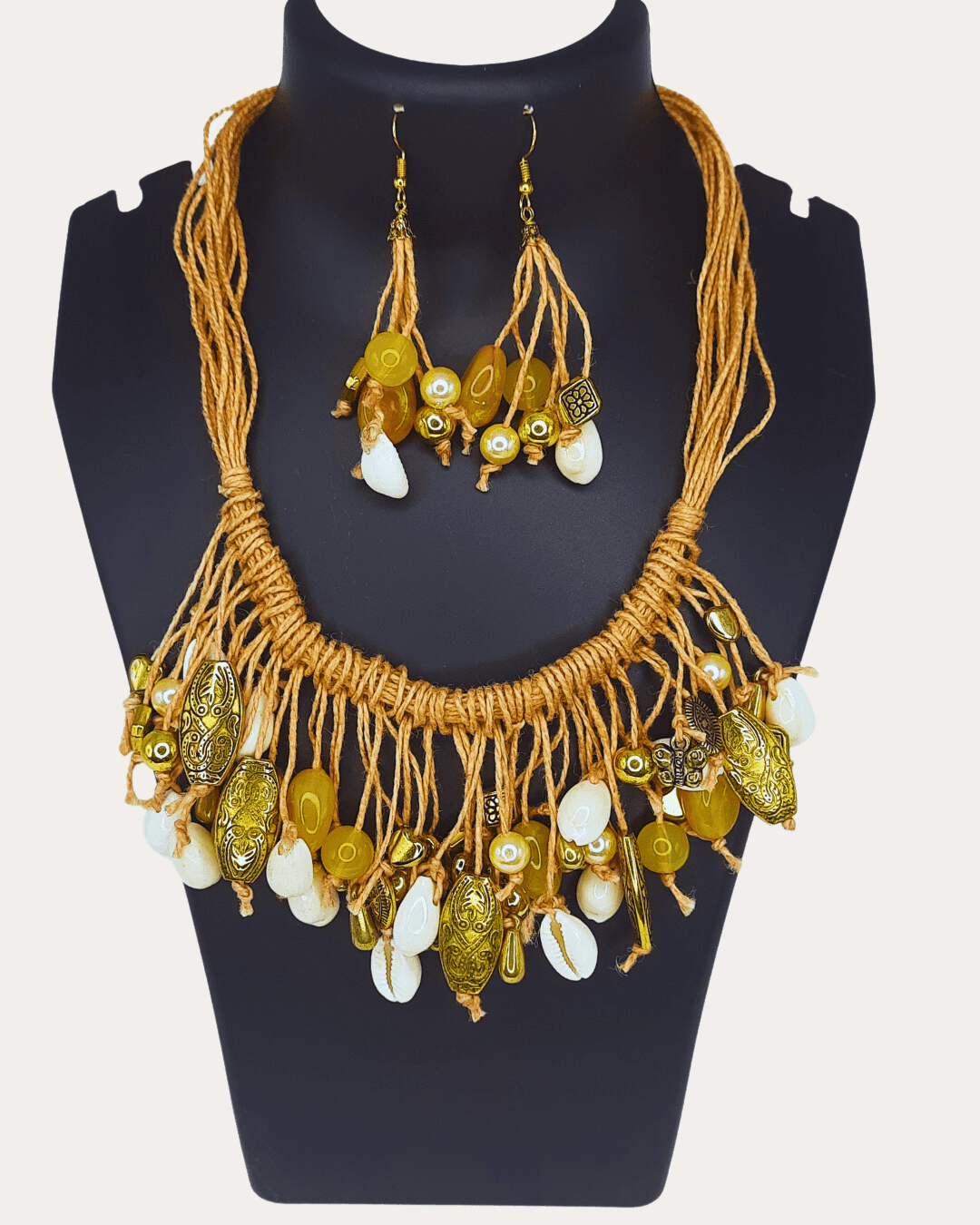 Trib Cowrie Shell Western Necklace