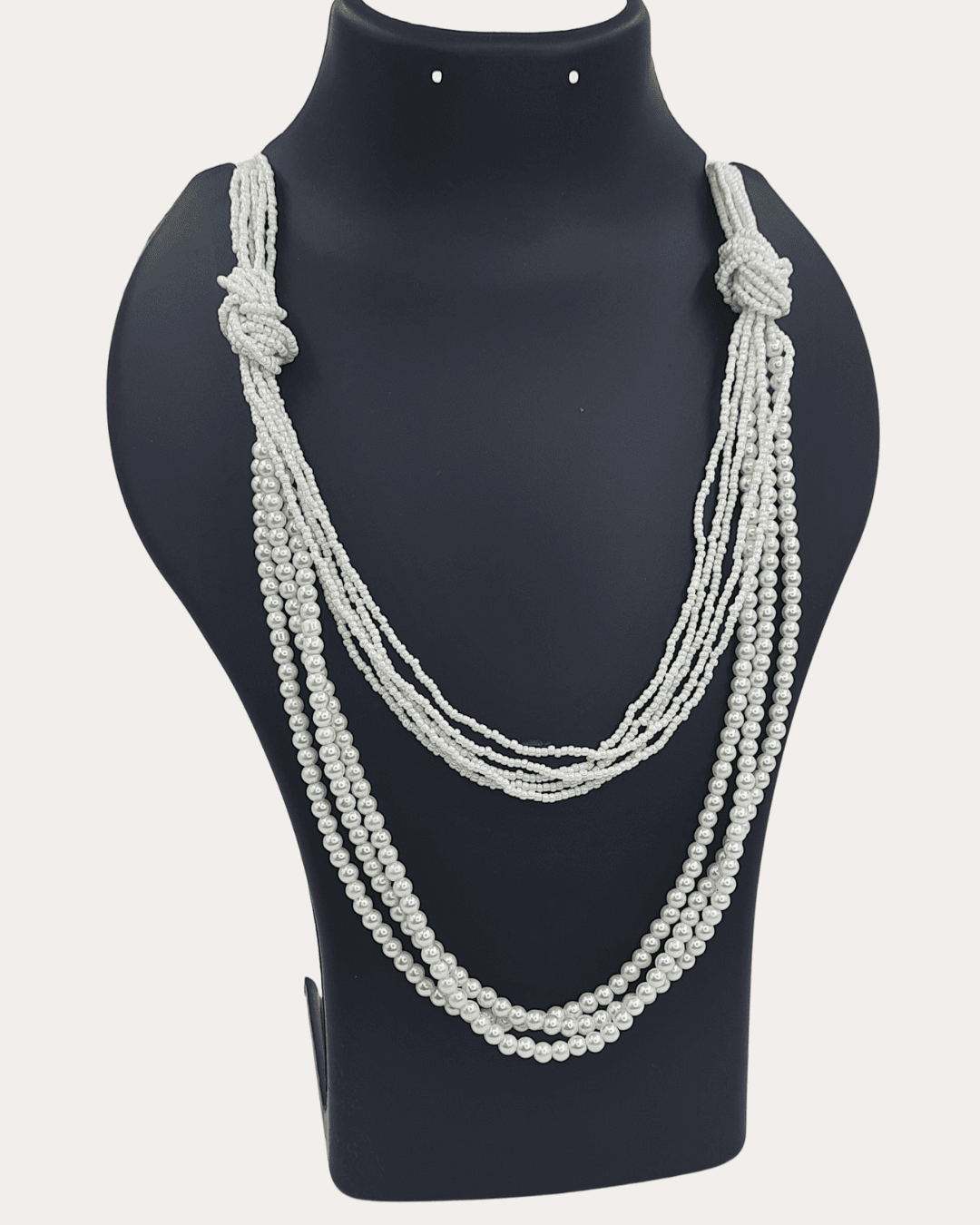 Long Knot Pearl Necklace