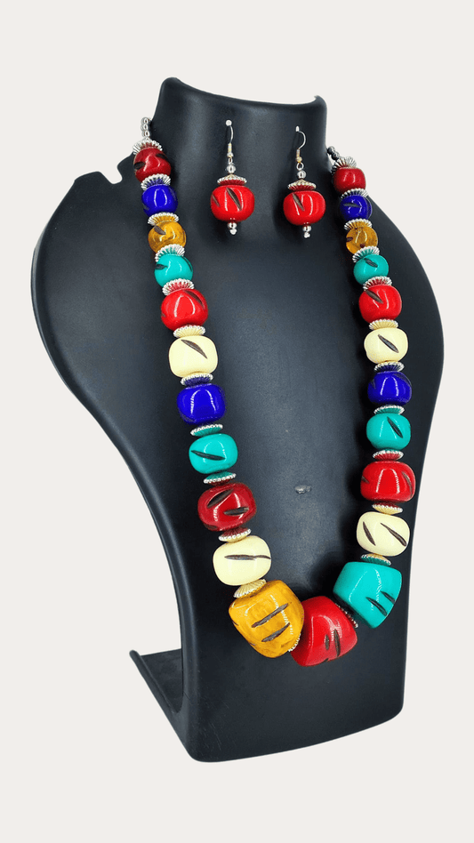 Multi Colour Beads Necklace