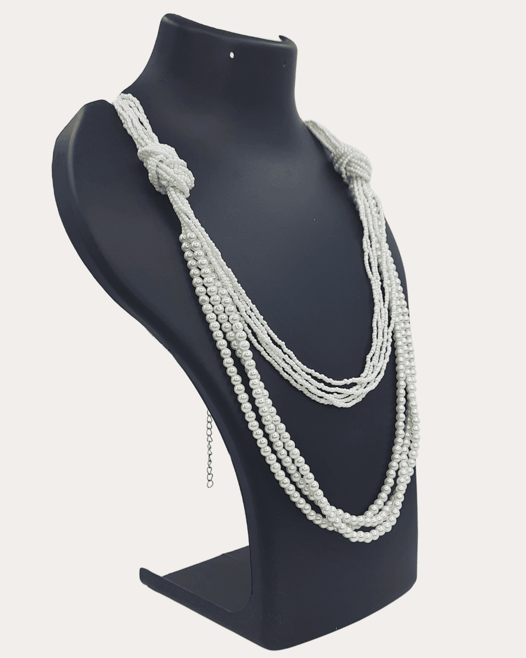 Long Knot Pearl Necklace