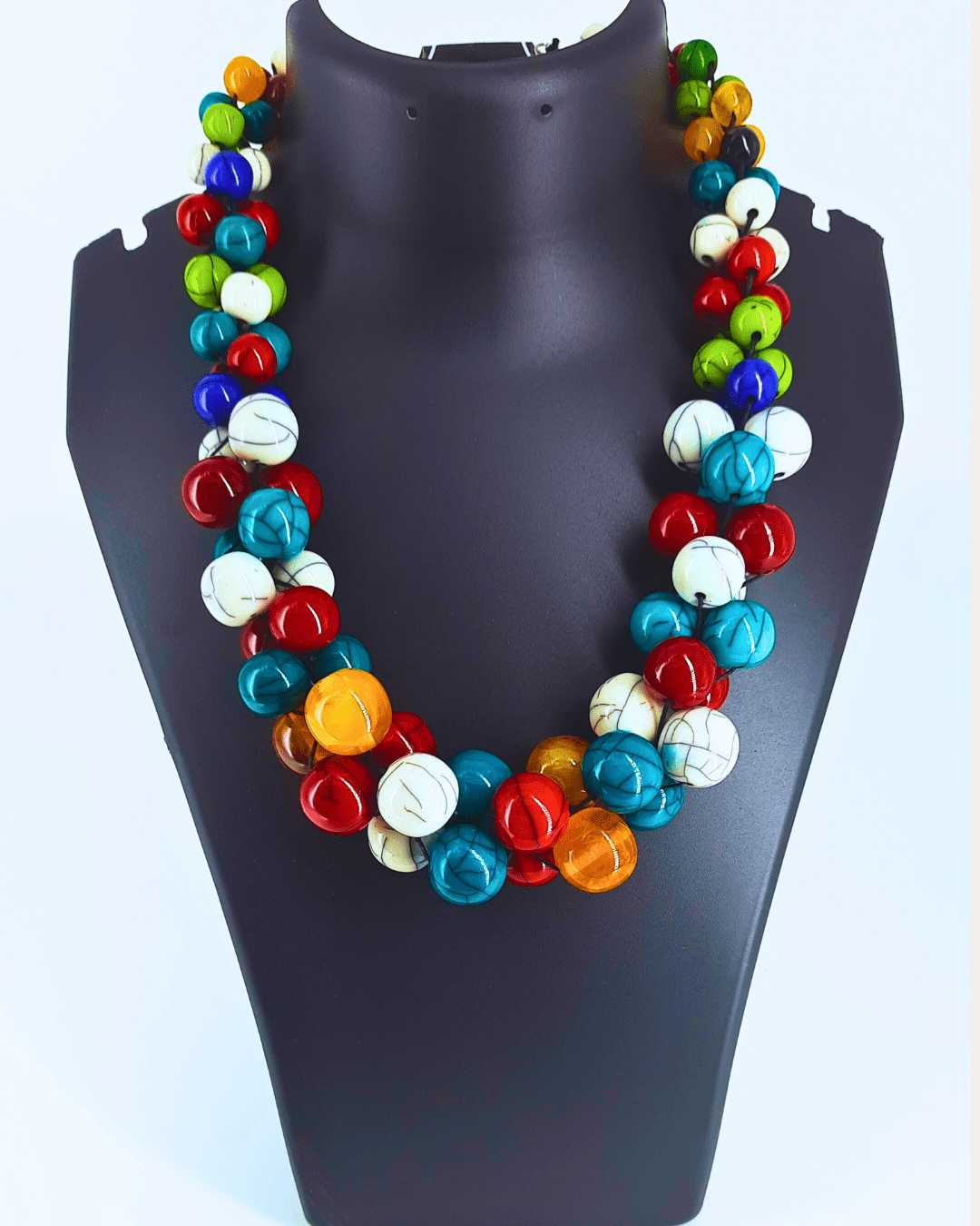 Ball Funky Beaded Necklace