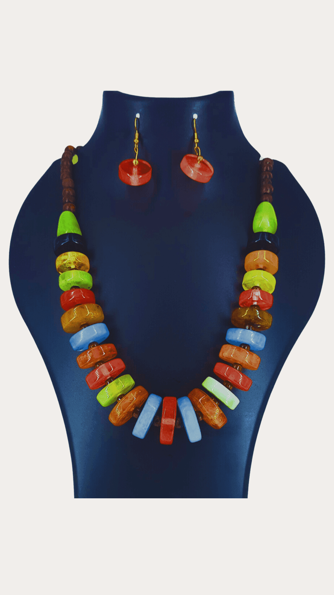 Multi Colour Chemical Beads Necklace