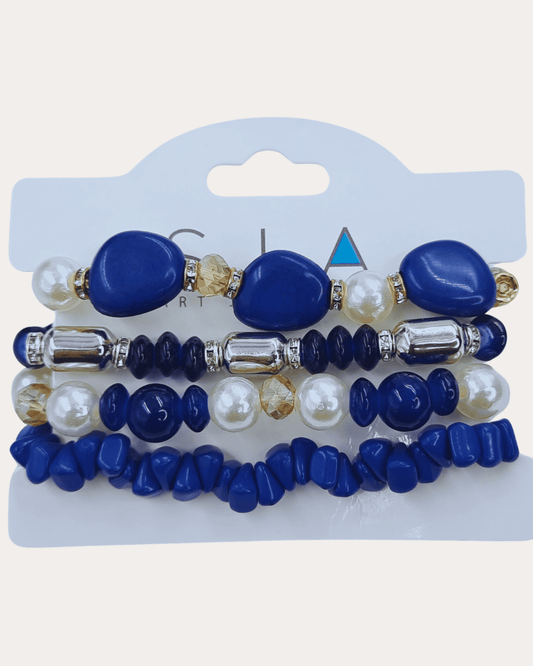 Blue Beads Bracelet For Girls