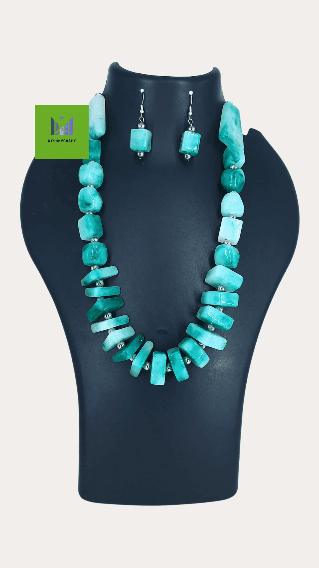 Triangle Beaded Necklace Set