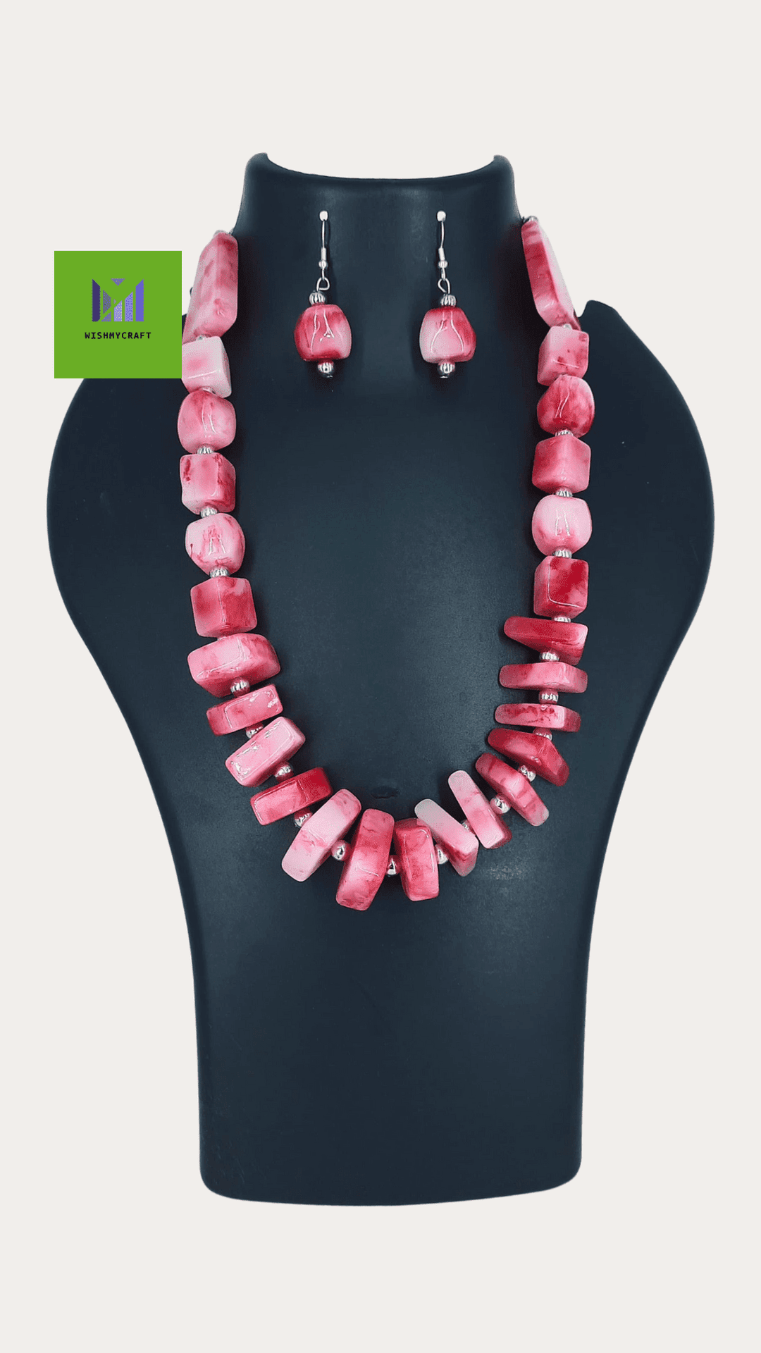 Triangle Beaded Necklace Set