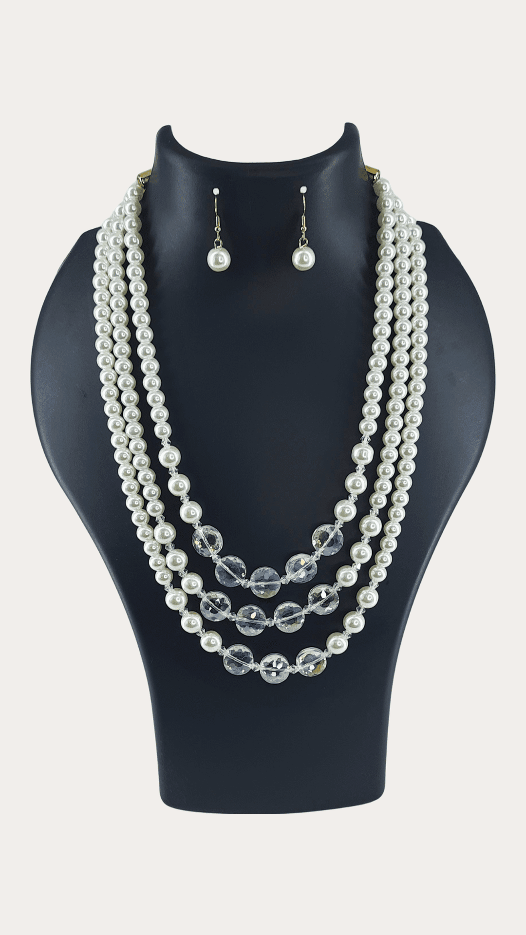 Shimmering Pearl and Crystal Set