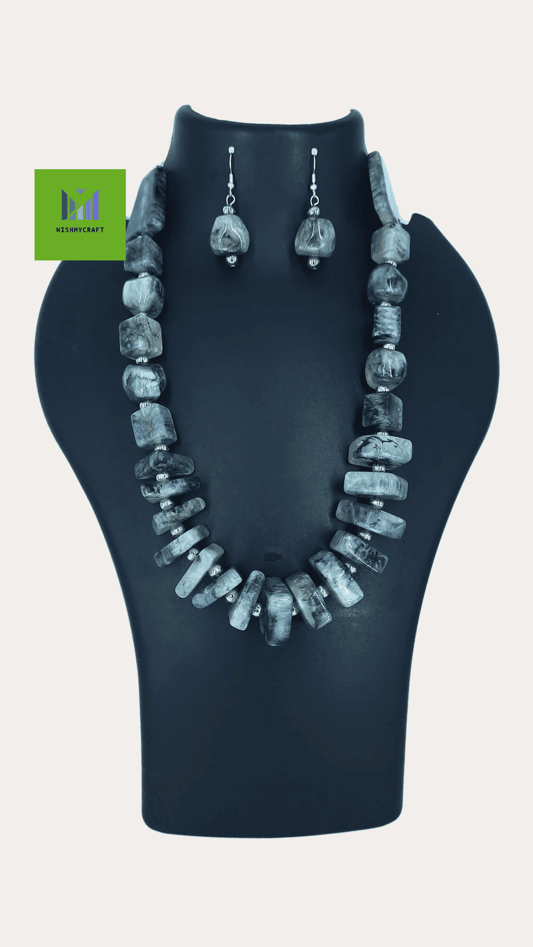 Triangle Beaded Necklace Set