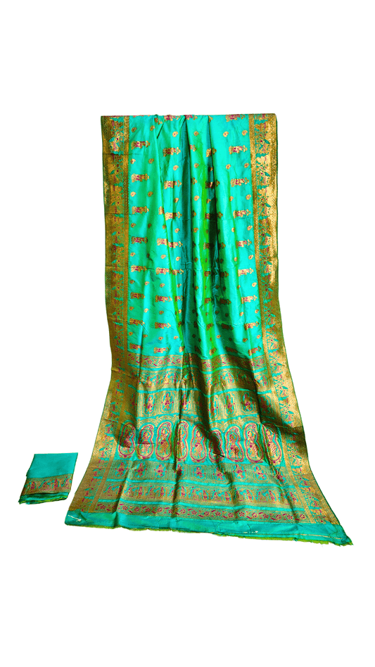 SWARNACHURI DUAL TONE COLOUR SAREE