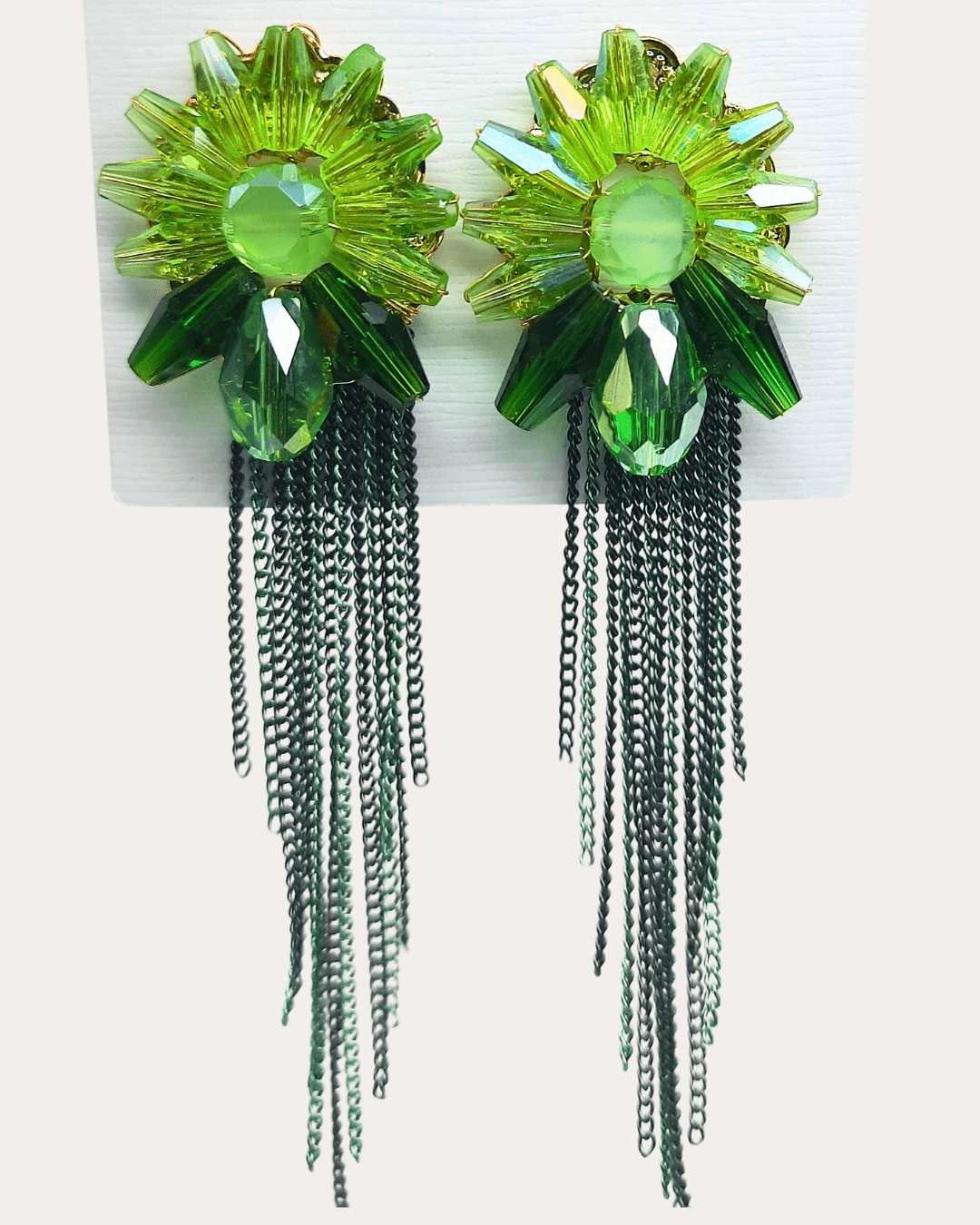 Green cc Earrings