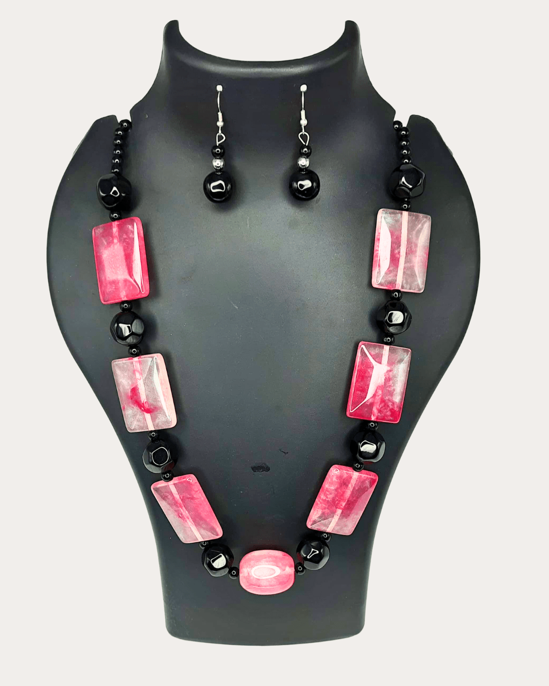 Beads Necklace {pink}