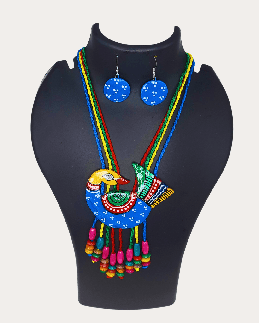 Clay Hand Paint Necklace