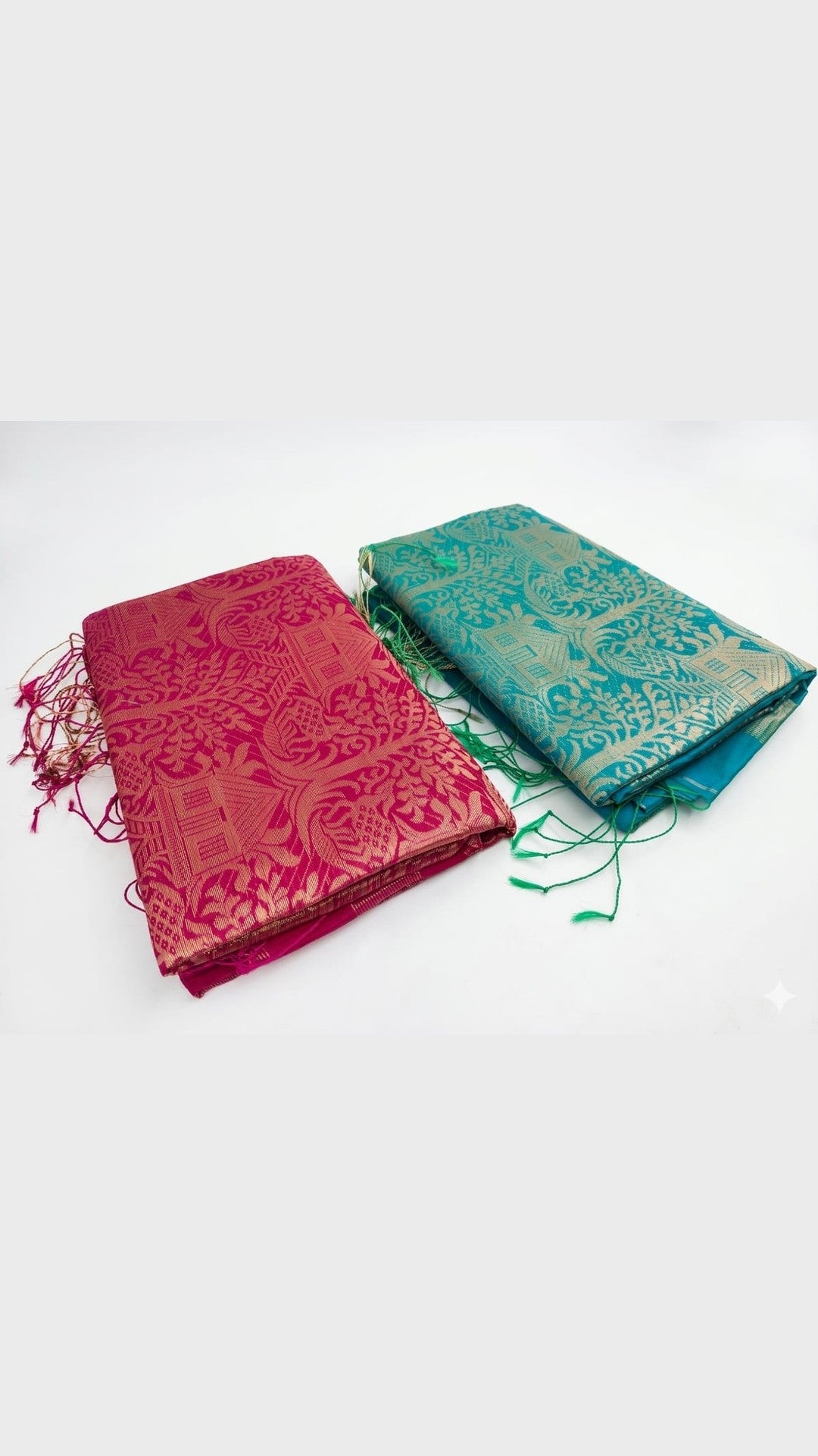 Premium & Elegent Cotton Silk Saree PACK OF 2