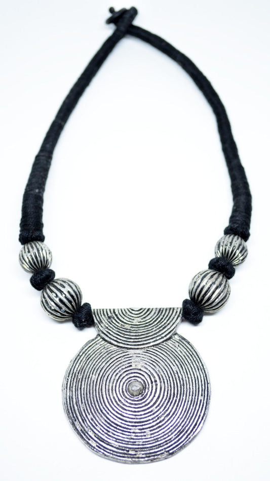 Oxidised Indian tribal necklace
