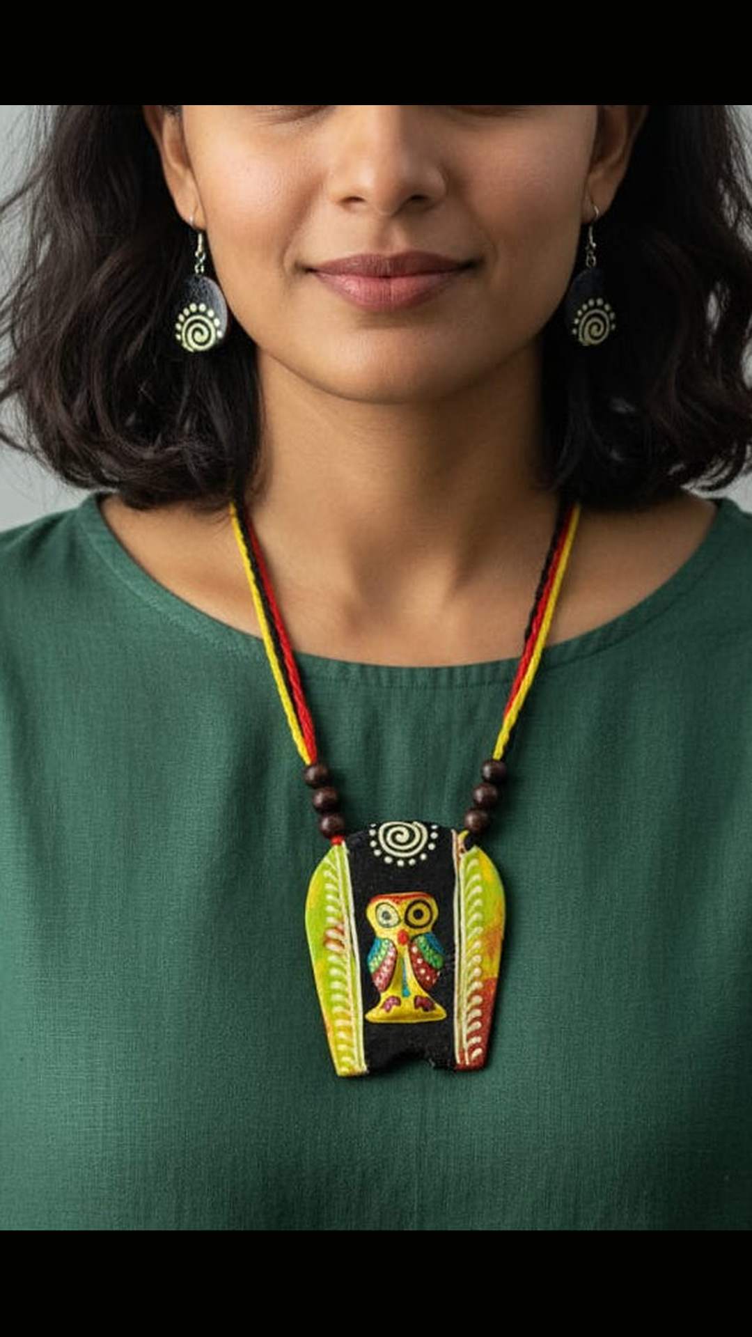 Handcrafted Clay Work Necklace Set