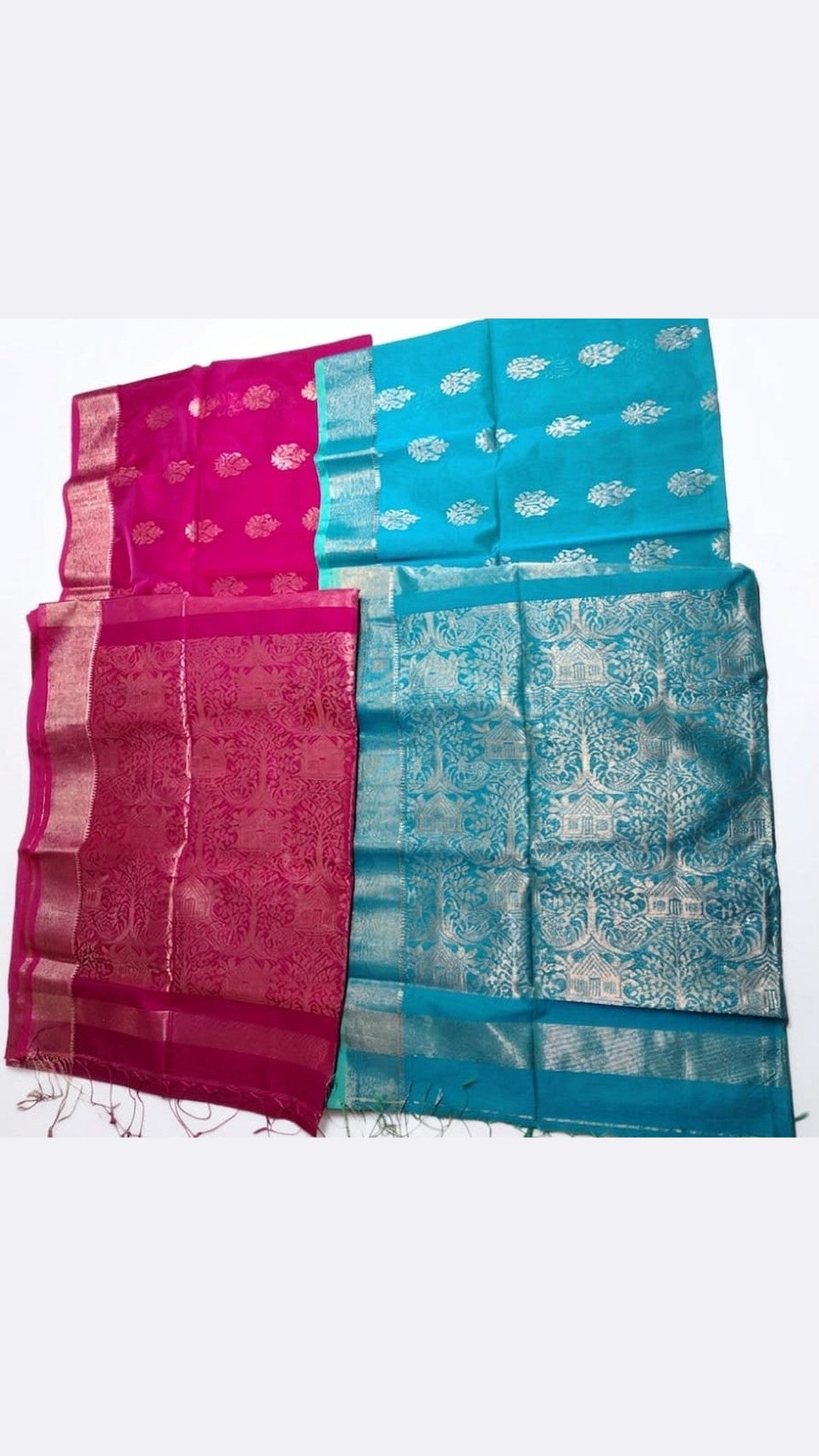 Premium & Elegent Cotton Silk Saree PACK OF 2