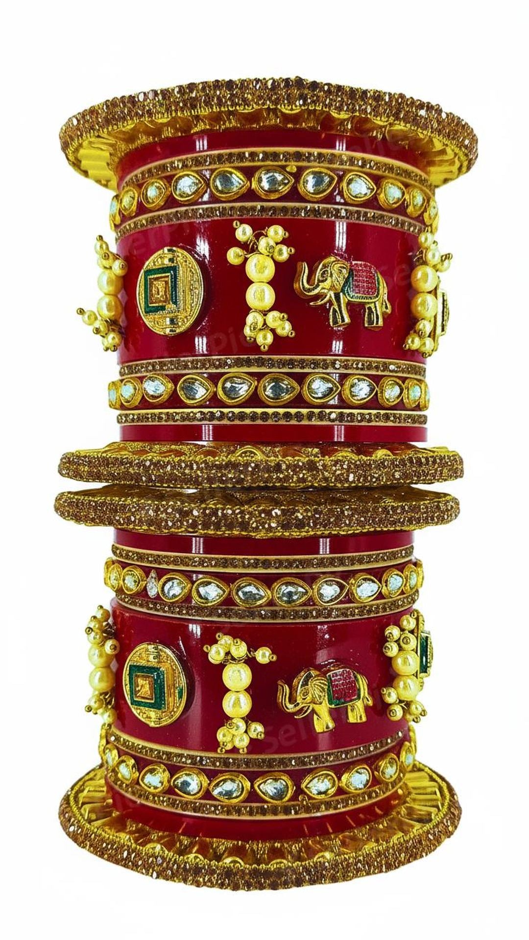 Traditional chuda with moti work 2.4