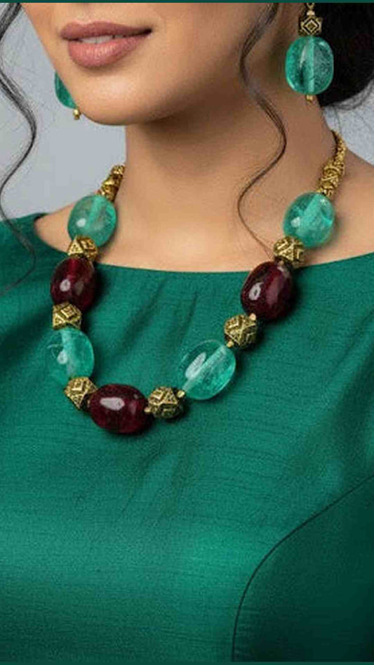 Candy Glass Beads Necklace