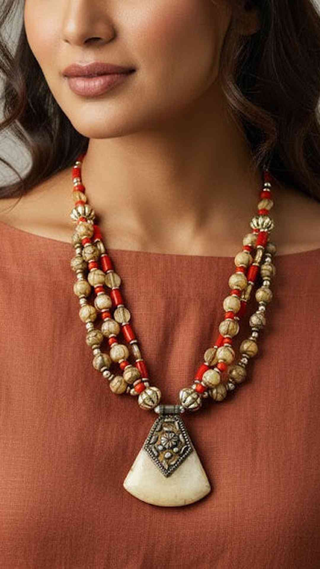 Desert Bloom Beads Necklace