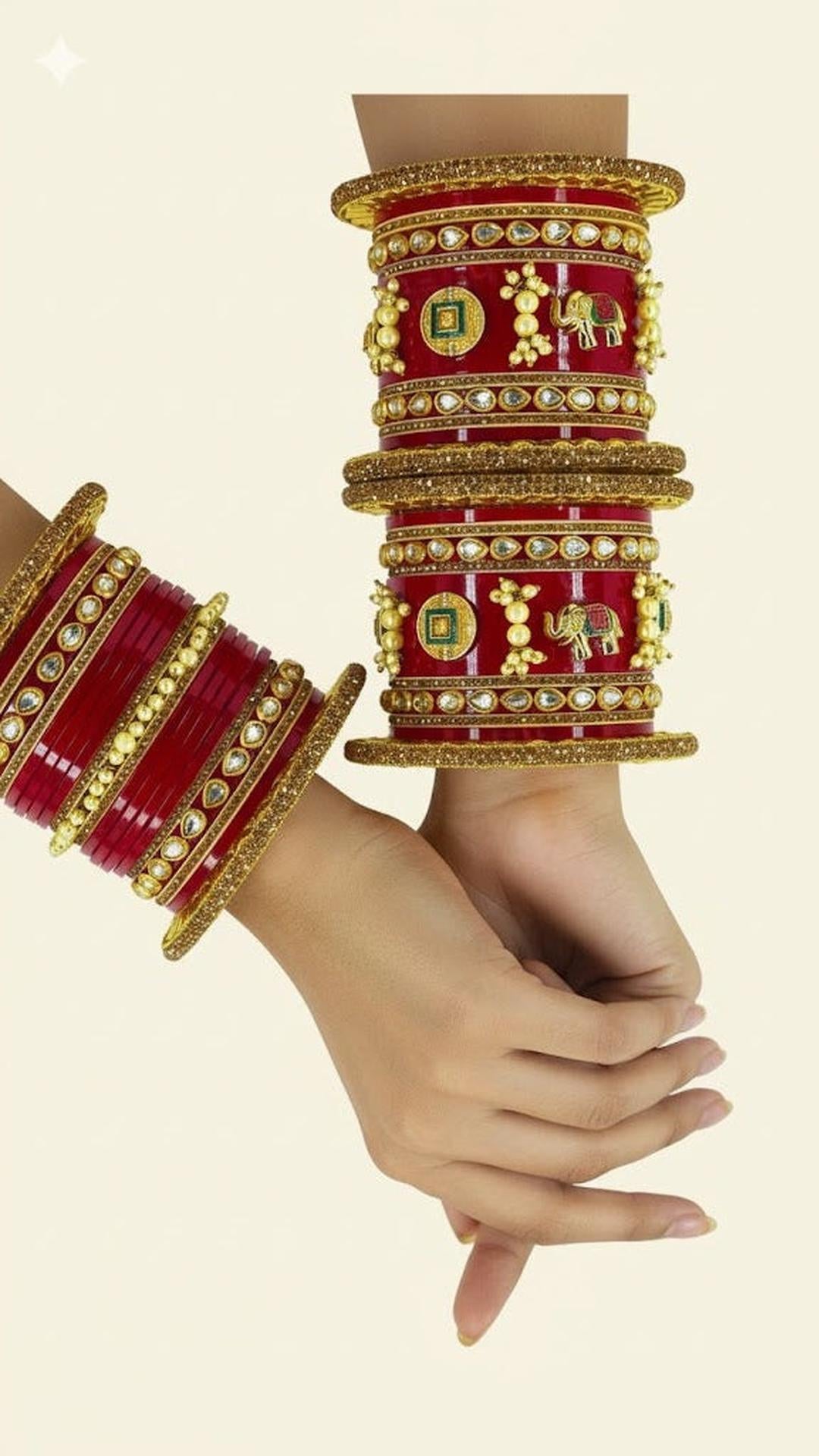 Traditional chuda with moti work 2.4