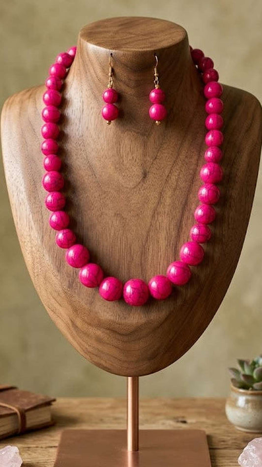 Ball Beaded Pinky Necklace