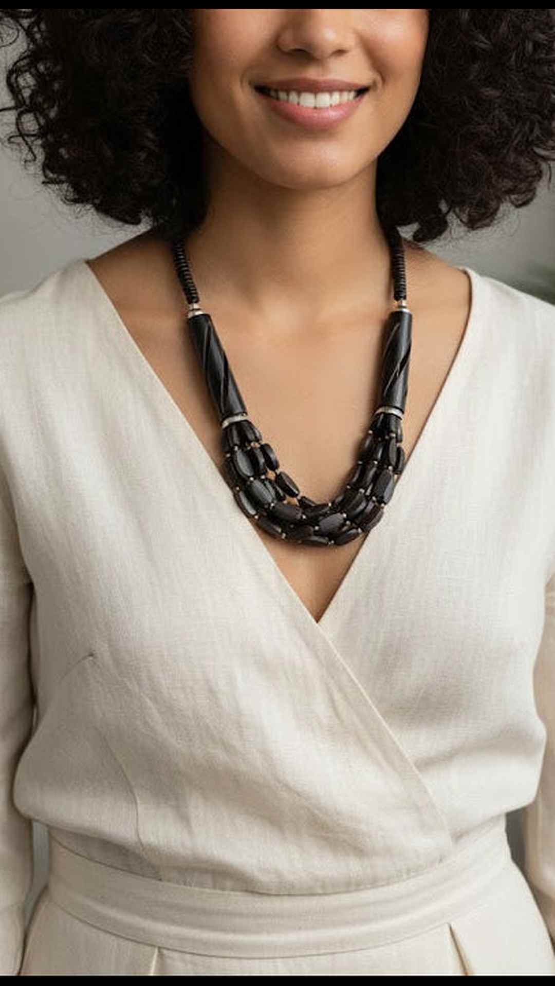 Fashion Blue Beads Necklace