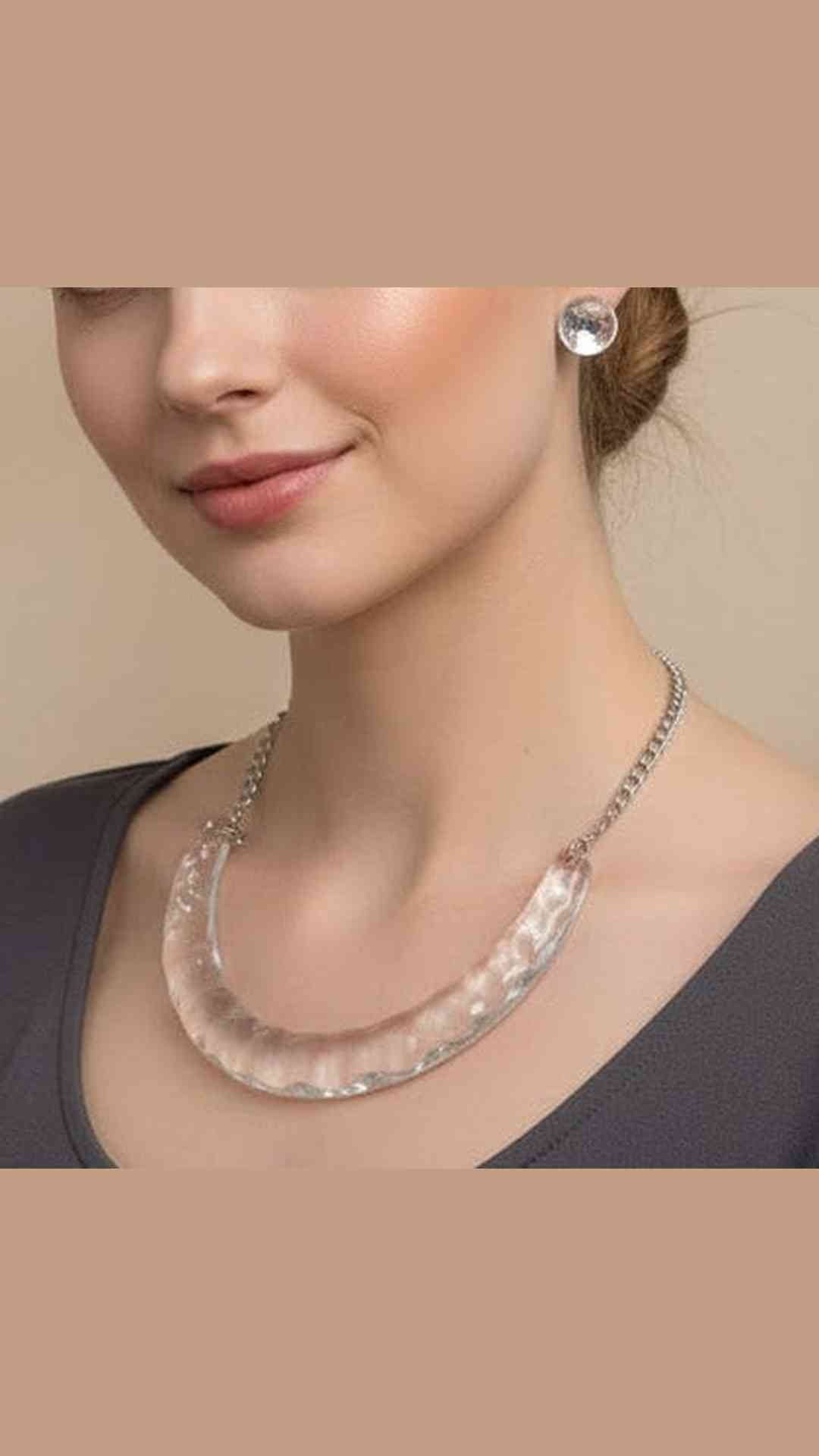 Resin Necklace Set For Women